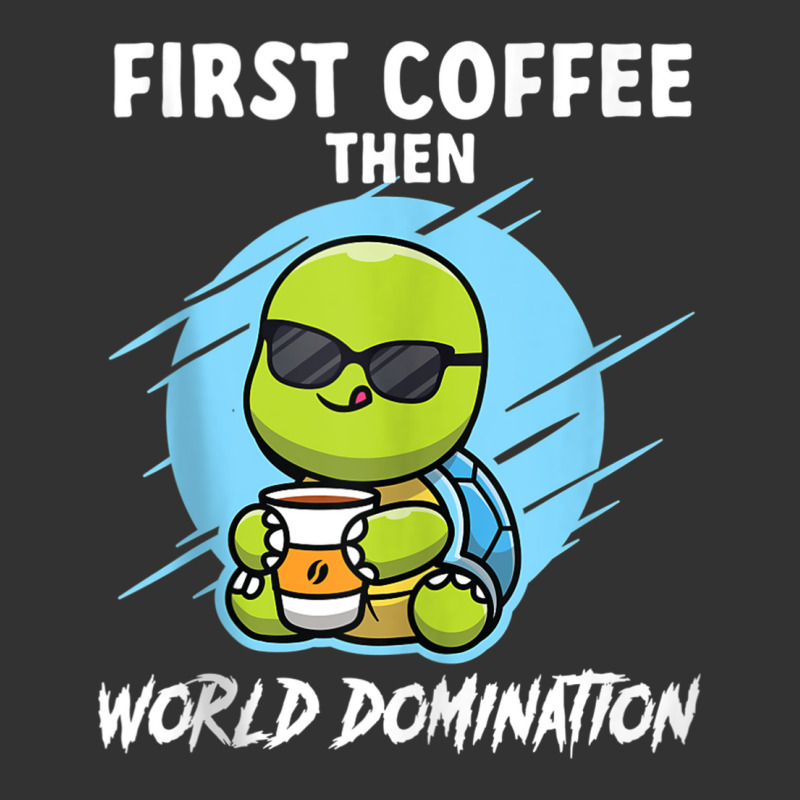 First Coffee Then World Dominations Tortoise Land Turtles Tank Top Baby Bodysuit by cm-arts | Artistshot