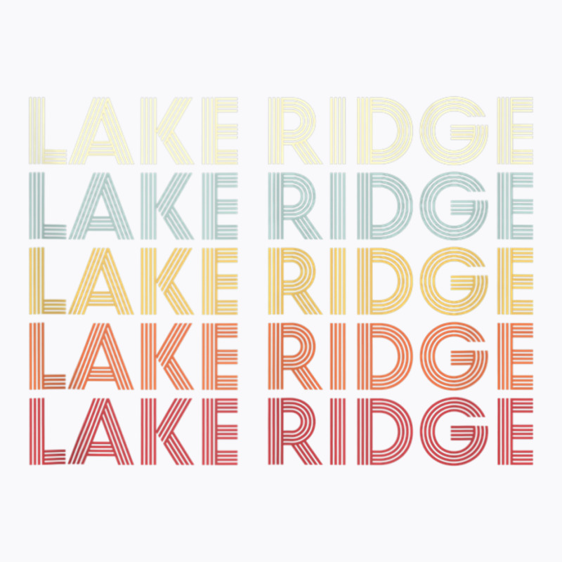 Lake Ridge Virginia Lake Ridge Va Retro Vintage Text Tank Top T-shirt | Artistshot