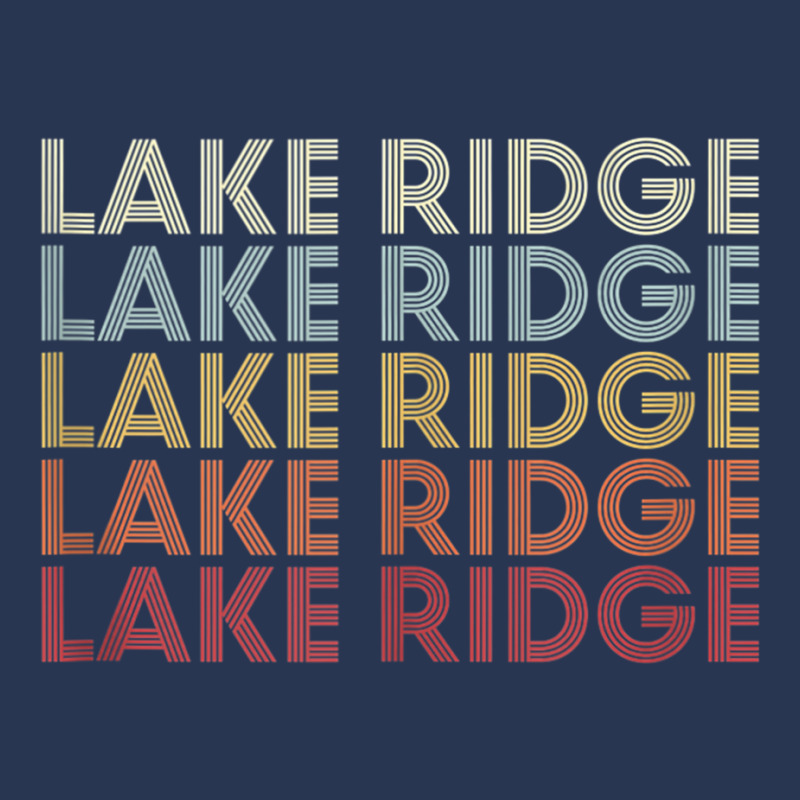 Lake Ridge Virginia Lake Ridge Va Retro Vintage Text Tank Top Men Denim Jacket | Artistshot