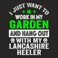 I Just Want To Work On My Garden And Hang Out With My Lancashire Heele Ladies Fitted T-shirt | Artistshot