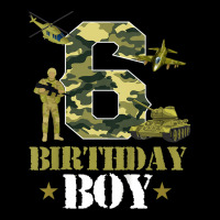 Kids 6th Birthday Military Themed Camo Boys 6 Yrs Old Soldier Long Sleeve Shirts | Artistshot