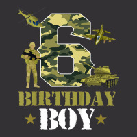 Kids 6th Birthday Military Themed Camo Boys 6 Yrs Old Soldier Vintage Hoodie And Short Set | Artistshot