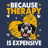 Dalmatian Funny Dog Because Therapy Is Expensive Dalmatian 116 Dalmati Ladies Denim Jacket | Artistshot