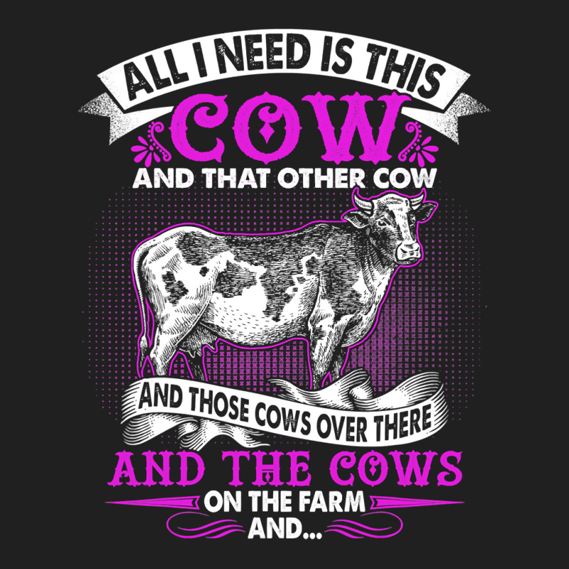 Cow Mooey All I Need Is This Cow On The Farm Cow Farm Farming Working  Ladies Polo Shirt by cm-arts | Artistshot