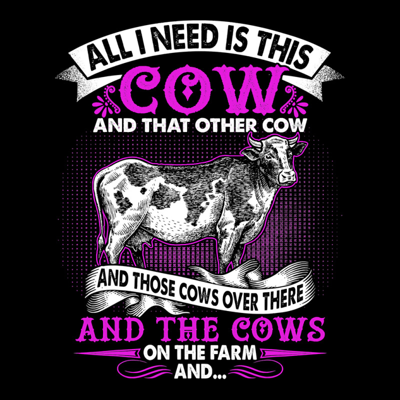 Cow Mooey All I Need Is This Cow On The Farm Cow Farm Farming Working  Cropped Sweater by cm-arts | Artistshot