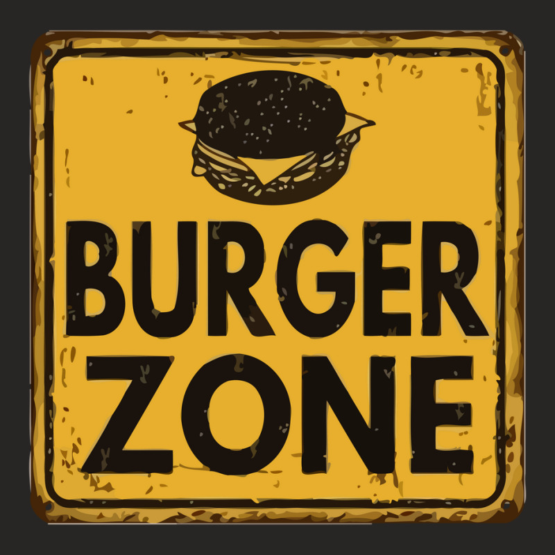 Burger Zone Vintage Rusty Ladies Fitted T-Shirt by cm-arts | Artistshot