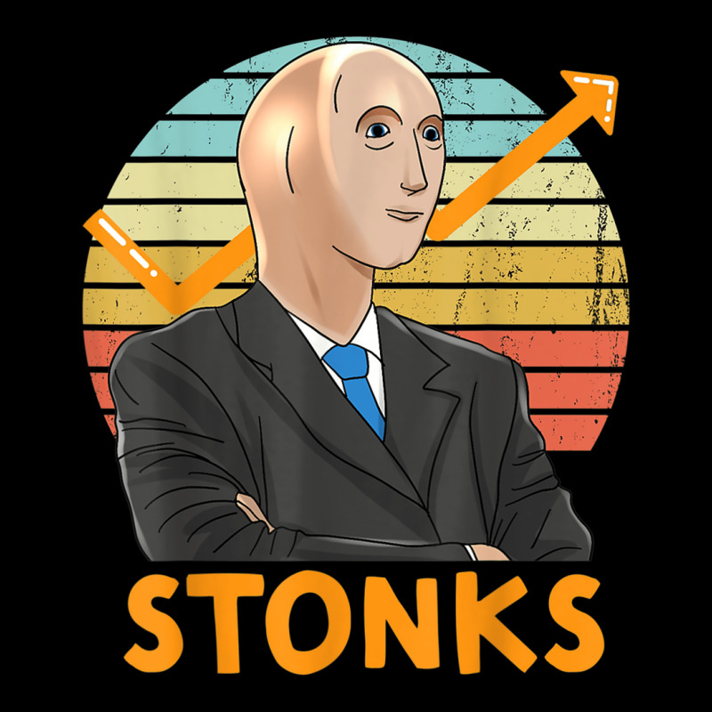 Stonks Guy Dank Meme Funny Stock Broker Stonks Guy Dank Meme Cropped Hoodie by ShelleyDoppelmayr | Artistshot