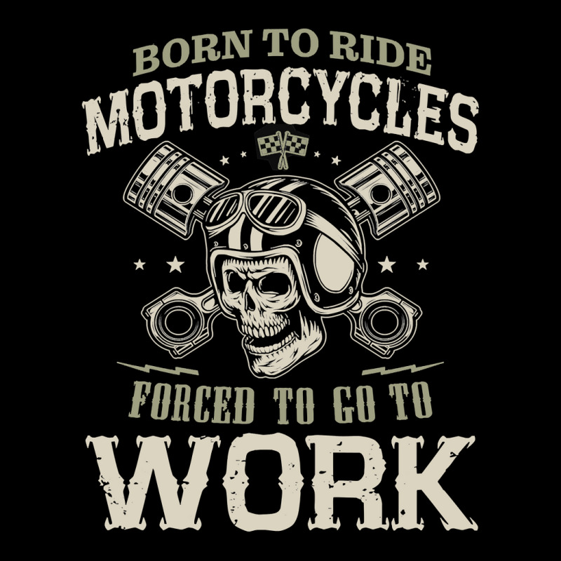 Motocross Rider Born To Ride Motorcycles Forced To Go To Work133 Motor Zipper Hoodie by cm-arts | Artistshot