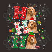 Ho3 Christmas Santa Elf Reindeer English Cocker Spaniel Racerback Tank | Artistshot