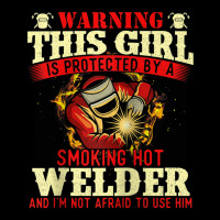 This Girl Is Protected By A Welder   Welding Ironworker Weld Raglan Ba Adjustable Cap | Artistshot