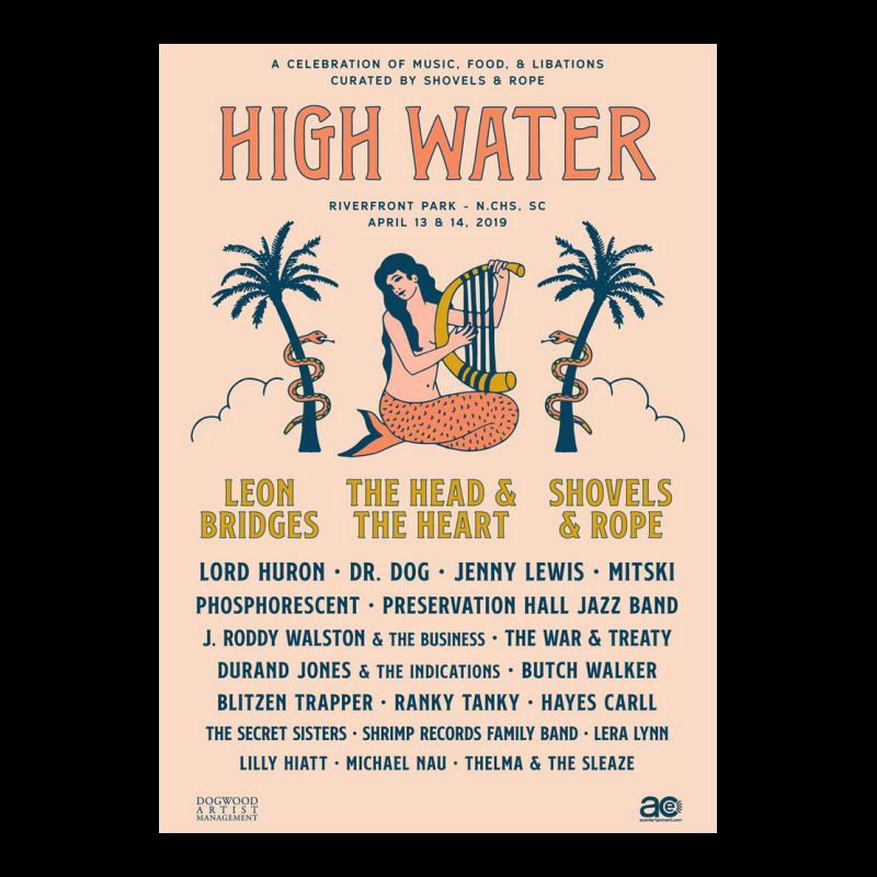 High Water A Celebration Of Music, Food & Libations 2019 Adjustable Cap by kivadogga830303rh | Artistshot