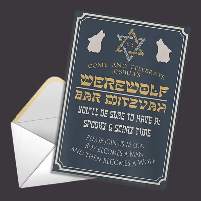 Bar Mitzvah Invitation Novelty Design T Shirt Ladies Curvy T-Shirt by cm-arts | Artistshot