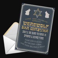 Bar Mitzvah Invitation Novelty Design T Shirt Crop Top | Artistshot