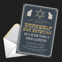 Bar Mitzvah Invitation Novelty Design T Shirt Ladies Polo Shirt | Artistshot