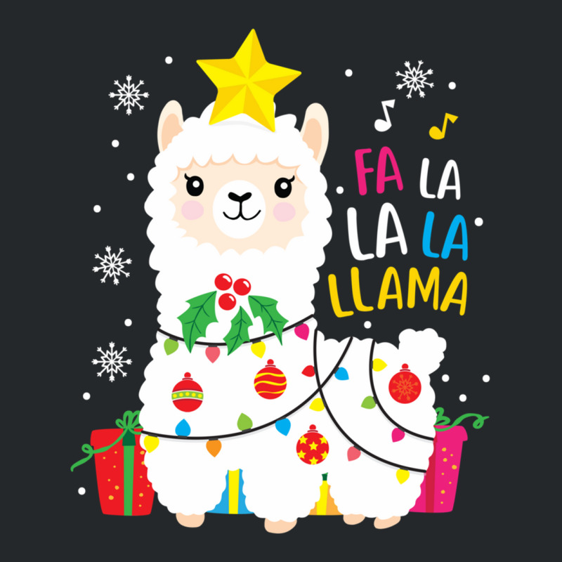 Funny Llama Fa La La Christmas Ornament Decors Crewneck Sweatshirt | Artistshot