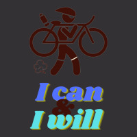 Funny Triathlon  Ironman I Can Amp I Will Vintage Hoodie | Artistshot