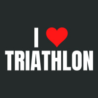 I Love Triathlon Women's Triblend Scoop T-shirt | Artistshot