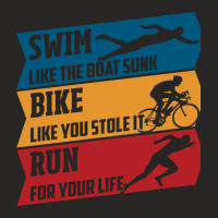 Swim  Run  Bike Ladies Fitted T-shirt | Artistshot