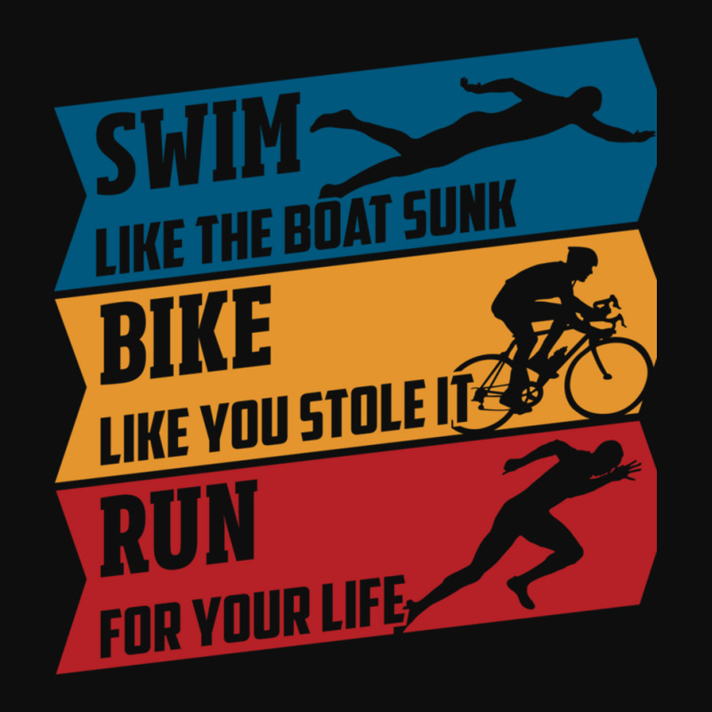 Swim  Run  Bike Crop Top by cm-arts | Artistshot