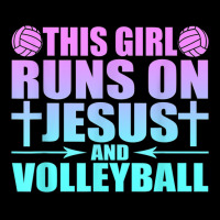 This Girl Runs On Jesus And Volleyball Novelty Lightweight Hoodie | Artistshot