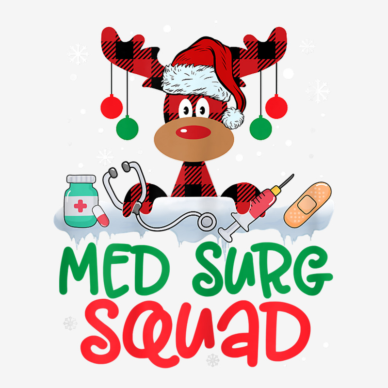 Womens Red Plaid Reindeer Santa Hat Med Surg Squad Nurse Christmas T S Iphone 13 Case | Artistshot