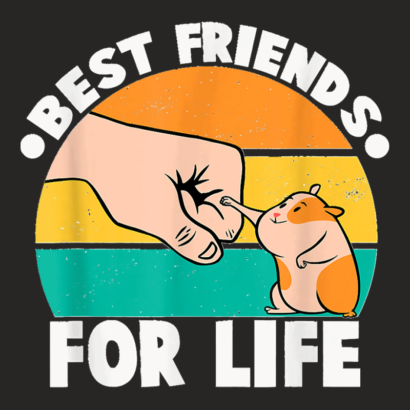 Best Friends For Life Hamster Funny Tee For Hamsters Lovers Ladies Fitted T-Shirt by cm-arts | Artistshot