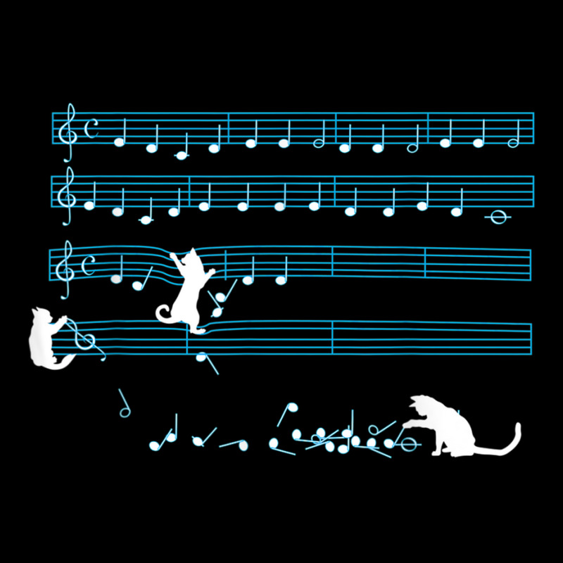 Cat Music Notes Kitty Musician Composer Instrumentalist Zipper Hoodie by MaraRojas | Artistshot