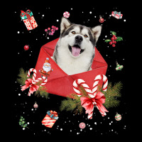 Alaskan Malamute Dog In Christmas Card Ornament Pajama Xmas Premium T Lightweight Hoodie | Artistshot