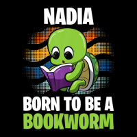 Nadia - Born To Be A Bookworm - Personalized Zipper Hoodie | Artistshot