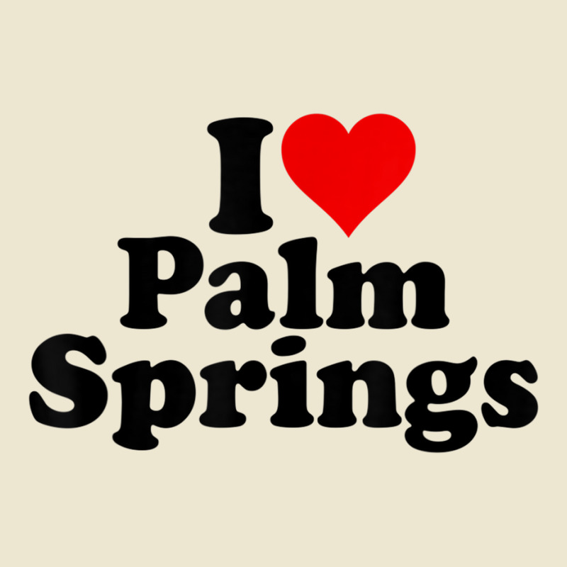 I Love Heart Palm Springs California T Shirt Cropped Hoodie by cm-arts | Artistshot