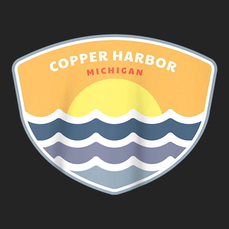 Copper Harbor Michigan Mi Sunset Vacation Souvenir Raglan Baseball Tee 3/4 Sleeve Shirt | Artistshot