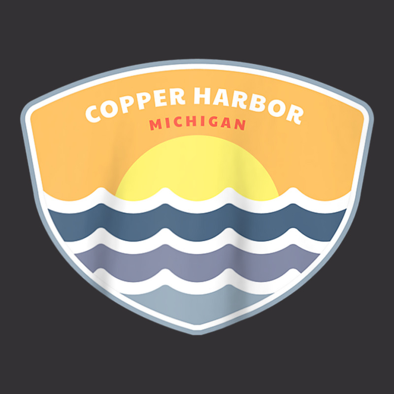 Copper Harbor Michigan Mi Sunset Vacation Souvenir Raglan Baseball Tee Vintage Short | Artistshot