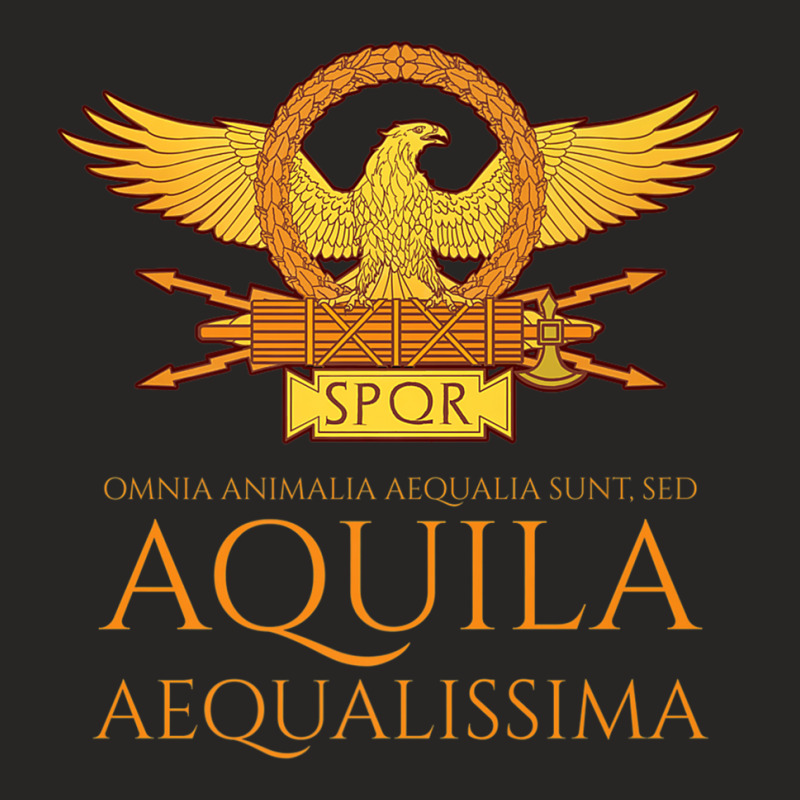 Ancient Rome   Latin Language   The Eagle Is The Most Equal Premium T Ladies Fitted T-Shirt by cm-arts | Artistshot