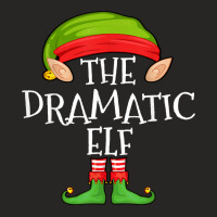 Xmas Dramatic Elf Matching Shirt, Women Christmas Family T Shirt Ladies Fitted T-shirt | Artistshot