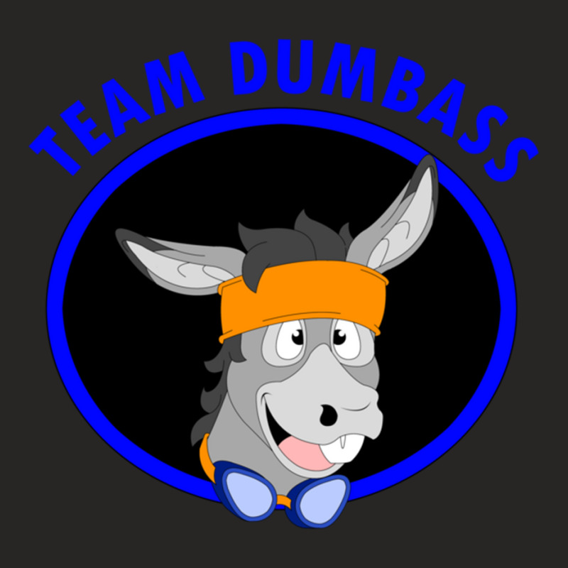 Team Dumbass Donkey Headshot Ladies Fitted T-Shirt by cm-arts | Artistshot