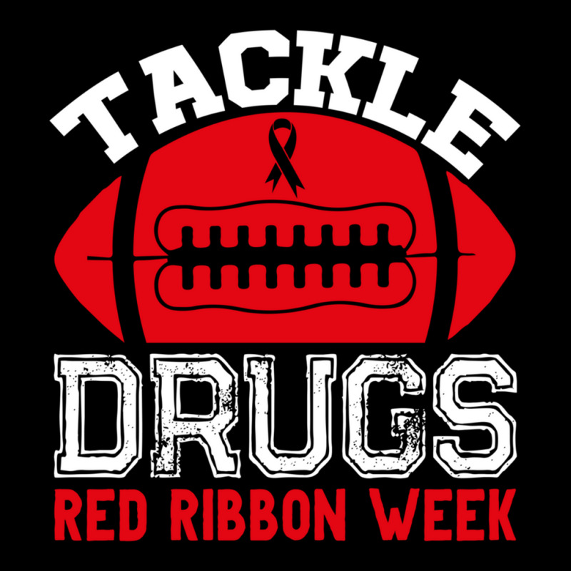 Tackle Drugs Football Red Ribbon Week Awareness Drug Free Long Sleeve ...