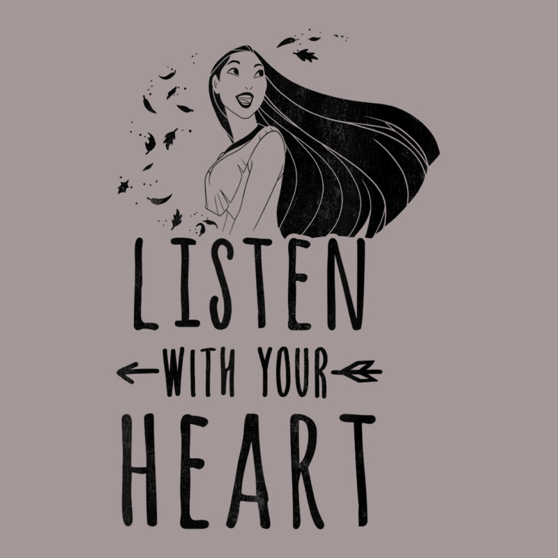 Funny Pocahontas Listen With Your Heart Graphic Vintage Hoodie | Artistshot