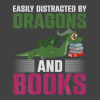 Fantasy Animal Dragon Book Reading Funny Book Dragon Vintage T-shirt | Artistshot