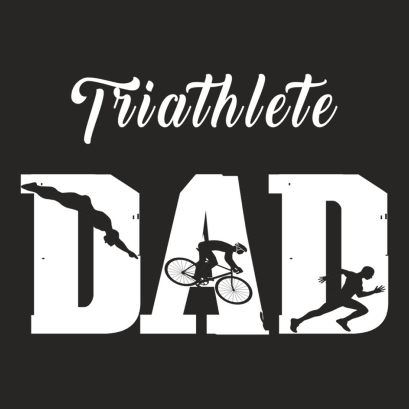 Triathlete Dad  Triathlon Ladies Fitted T-Shirt by cm-arts | Artistshot