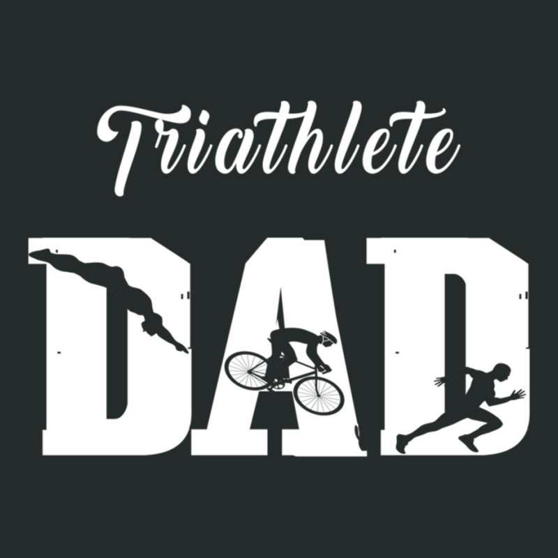 Triathlete Dad  Triathlon Women's Triblend Scoop T-shirt by cm-arts | Artistshot