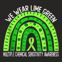 Wear Lime Green For Multiple Chemical Sensitivity Awareness Tank Top Ladies Fitted T-shirt | Artistshot