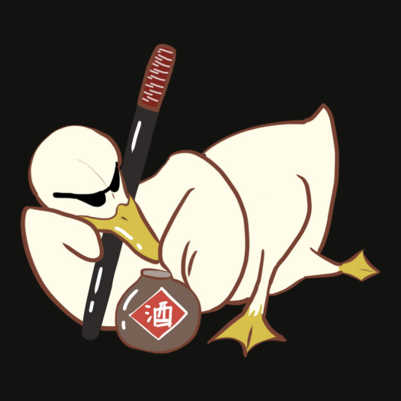 Duck With A Sword Funny Cute Scorecard Crop Tee by cm-arts | Artistshot