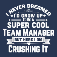 Super Cool Team Manager Funny Baseball Soccer Gift Ladies Denim Jacket | Artistshot