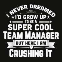 Super Cool Team Manager Funny Baseball Soccer Gift Scorecard Crop Tee | Artistshot