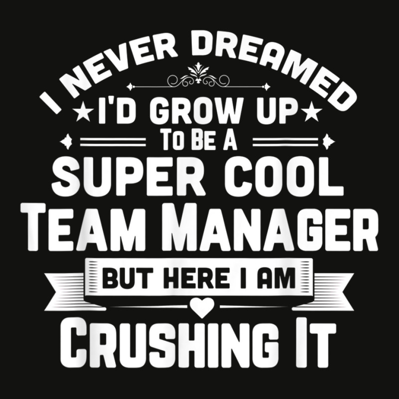 Super Cool Team Manager Funny Baseball Soccer Gift Scorecard Crop Tee by RomanMikolyants | Artistshot