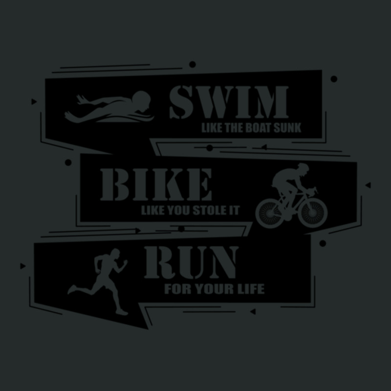 Triathlon Women's Triblend Scoop T-shirt by cm-arts | Artistshot