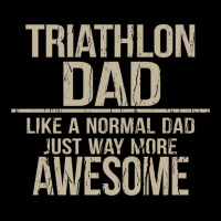 Triathlon Dad  Like A Normal Dad Just Way More Awesome  Triathlete Fat V-neck Tee | Artistshot