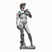 Michelangelo David Leather Harness Sculpture Art Male Statue Torso Coffee Mug | Artistshot