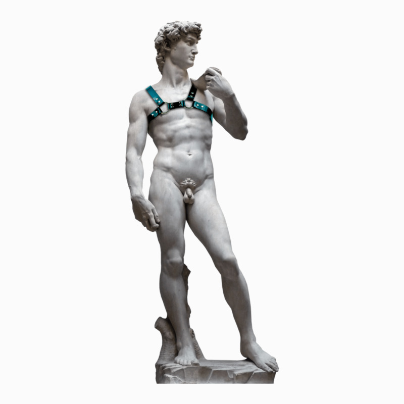 Michelangelo David Leather Harness Sculpture Art Male Statue Torso Coffee Mug | Artistshot