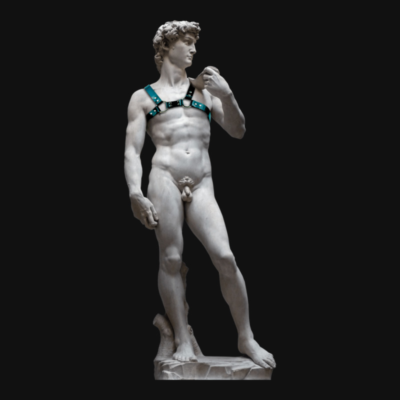 Michelangelo David Leather Harness Sculpture Art Male Statue Torso Rear Car Mat | Artistshot